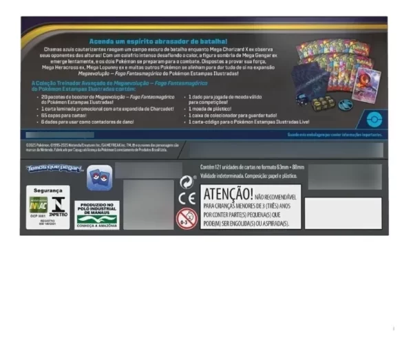 Box Pokémon Treinador Avançado Fogo Fantasmagórico